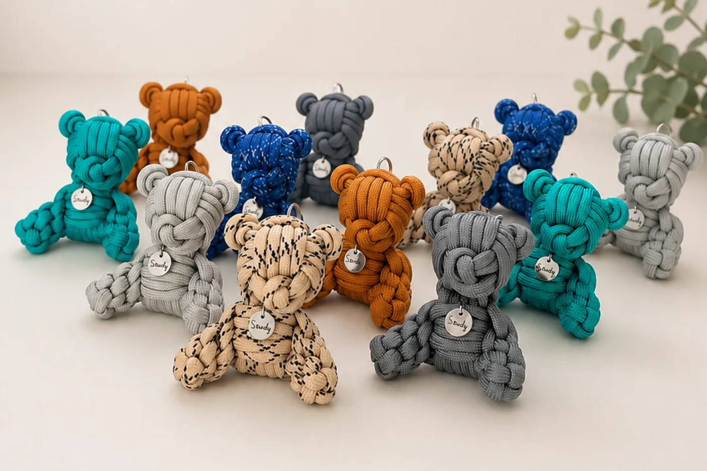 Steady.Bear（ステディーベア）カラフルなマクラメベア